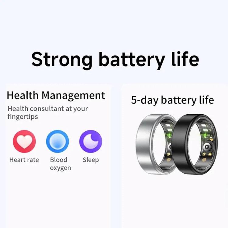 R88 Smart Ring Fitness Tracker, Supports Health Monitoring / Camera Control, Size 7, Size 8, Size 9, Size 10, Size 11, Size 12, Size 13, Size 14