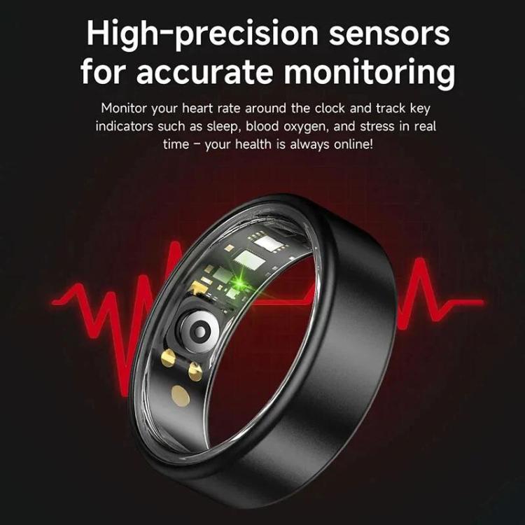 R88 Smart Ring Fitness Tracker, Supports Health Monitoring / Camera Control, Size 7, Size 8, Size 9, Size 10, Size 11, Size 12, Size 13, Size 14