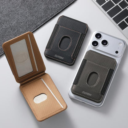 Suteni S6 Triangular Pattern Magnetic Adhesive Card Holder