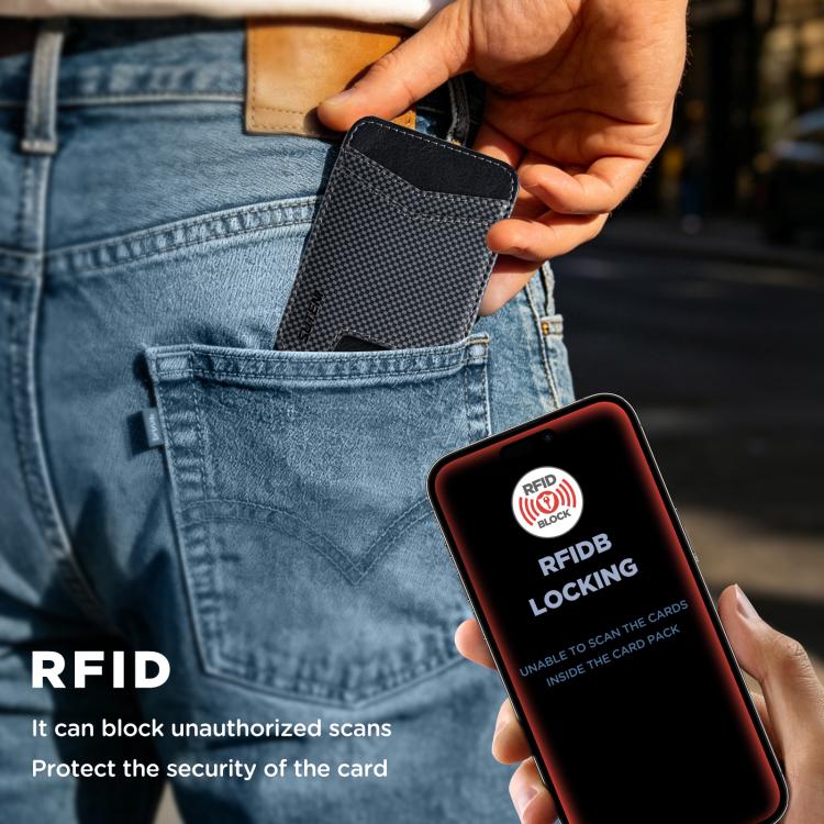 Suteni S8 Grid Ultra-Thin Magnetic Card Holder