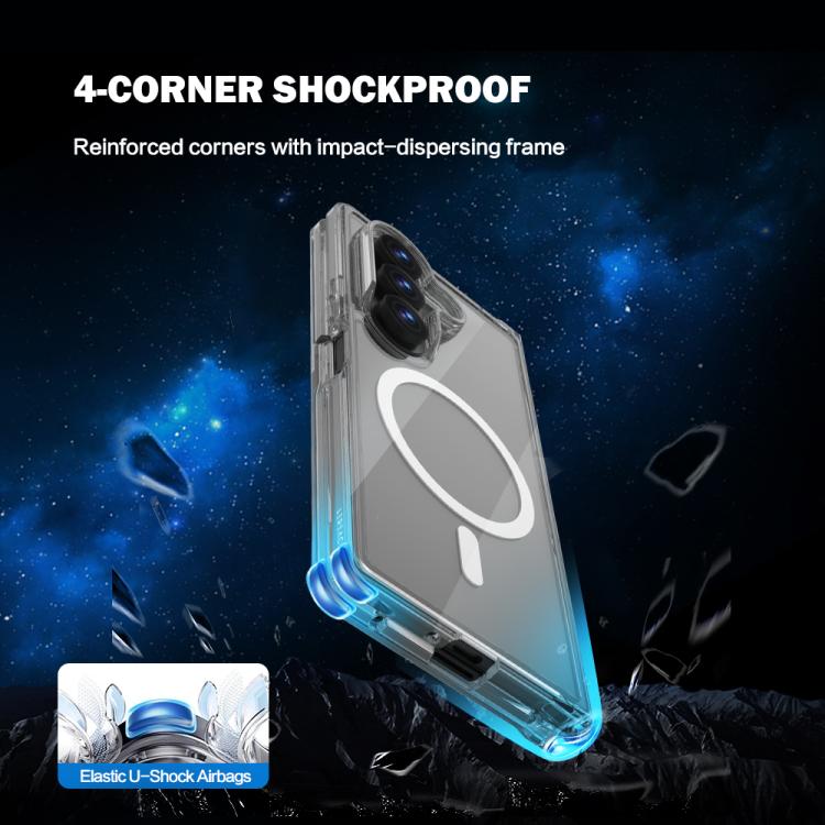 LeReach TOC Clear Series Dual-Composite Armor TPU + Acrylic Shockproof Magnetic Phone Case, For Galaxy Z Fold8 Ultra 5G, For Galaxy Z Flip8 5G
