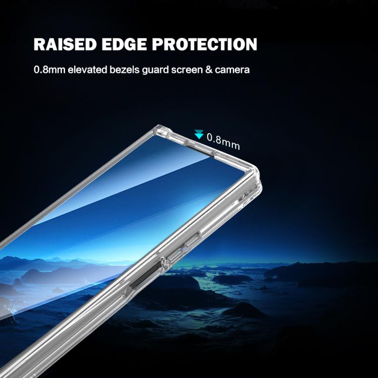 LeReach TOC Clear Series Dual-Composite Armor TPU + Acrylic Shockproof Magnetic Phone Case, For Galaxy Z Fold8 Ultra 5G, For Galaxy Z Flip8 5G