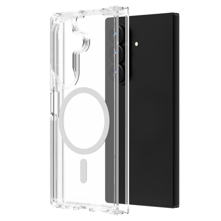 LeReach TOC Clear Series Dual-Composite Armor TPU + Acrylic Shockproof Magnetic Phone Case, For Galaxy Z Fold8 Ultra 5G, For Galaxy Z Flip8 5G