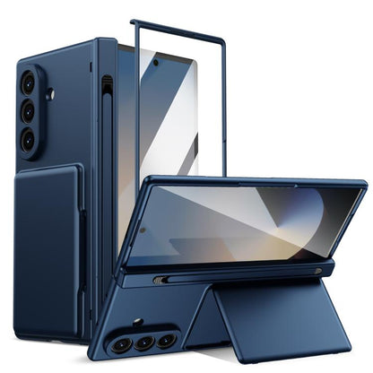 Card Bag Holder Hinge Integrated Film Phone Case, No Pen, For Galaxy Z Fold8 Ultra 5G