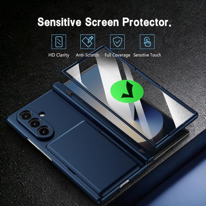 Card Bag Holder Hinge Integrated Film Phone Case, No Pen, For Galaxy Z Fold8 Ultra 5G