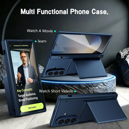 Card Bag Holder Hinge Integrated Film Phone Case, No Pen, For Galaxy Z Fold8 Ultra 5G