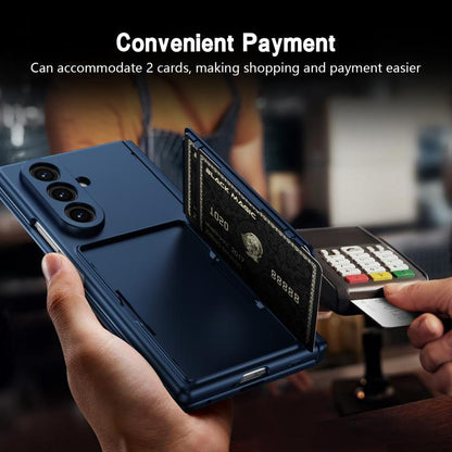 Card Bag Holder Hinge Integrated Film Phone Case, No Pen, For Galaxy Z Fold8 Ultra 5G