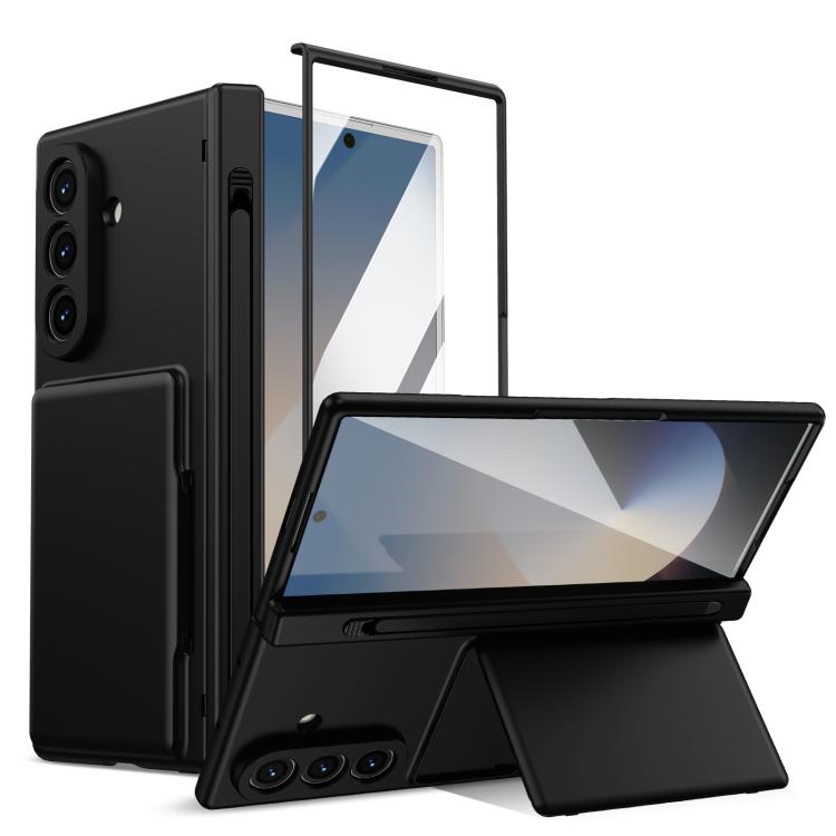Card Bag Holder Hinge Integrated Film Phone Case, No Pen, For Galaxy Z Fold8 Ultra 5G