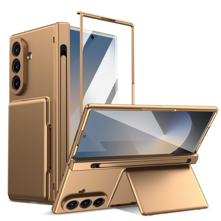 Card Bag Holder Hinge Integrated Film Phone Case, No Pen, For Galaxy Z Fold8 Ultra 5G