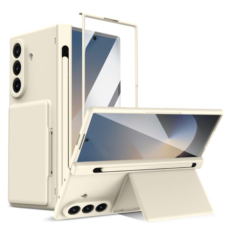 Card Bag Holder Hinge Integrated Film Phone Case, No Pen, For Galaxy Z Fold8 Ultra 5G