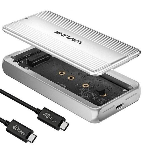 WAVLINK ST406C 40Gbps Aluminum Alloy Hard Drive Case Support M.2 2280 / 2260 / 2242 / 2230 USB4, ST406C