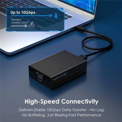 WAVLINK NWU342G Aluminum Alloy RJ45 Network Converter 10Gbps Ethernet Adapter