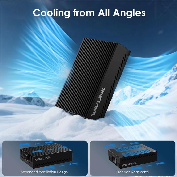WAVLINK NWU342G Aluminum Alloy RJ45 Network Converter 10Gbps Ethernet Adapter