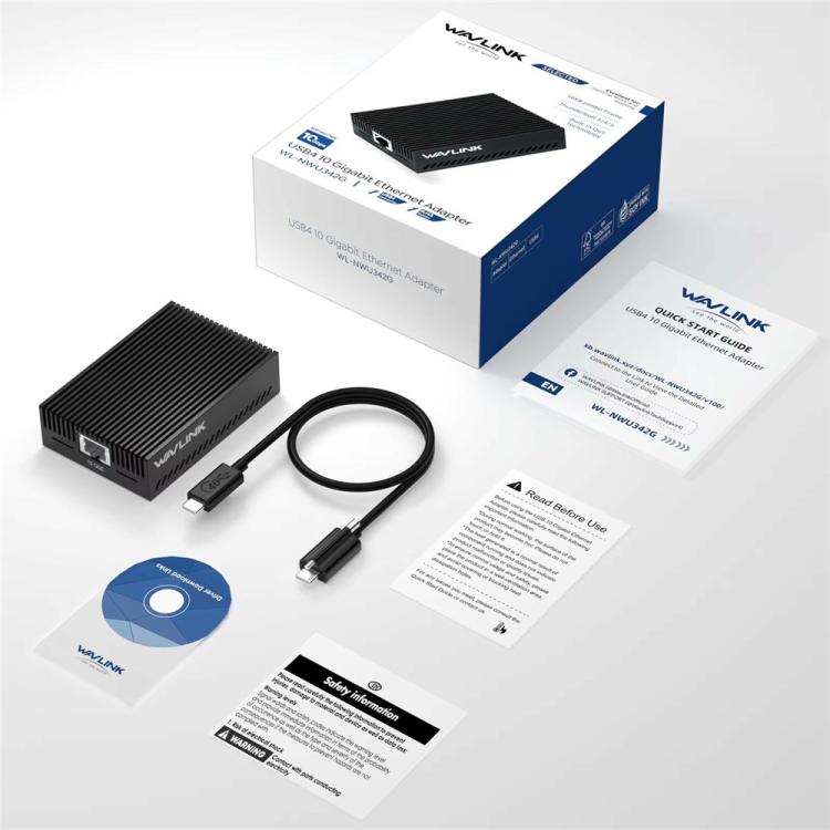 WAVLINK NWU342G Aluminum Alloy RJ45 Network Converter 10Gbps Ethernet Adapter
