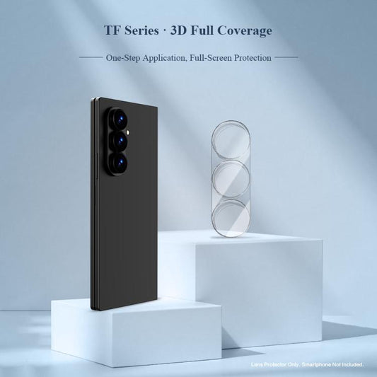 LeReach TF Series 3D Full Coverage Version HD Wear-Resistant Camera Lens Glass Film, For Galaxy Z Fold8 5G, For Galaxy Z Fold8 Ultra 5G, For Galaxy Z Flip8 5G, For Galaxy S25 Ultra 5G