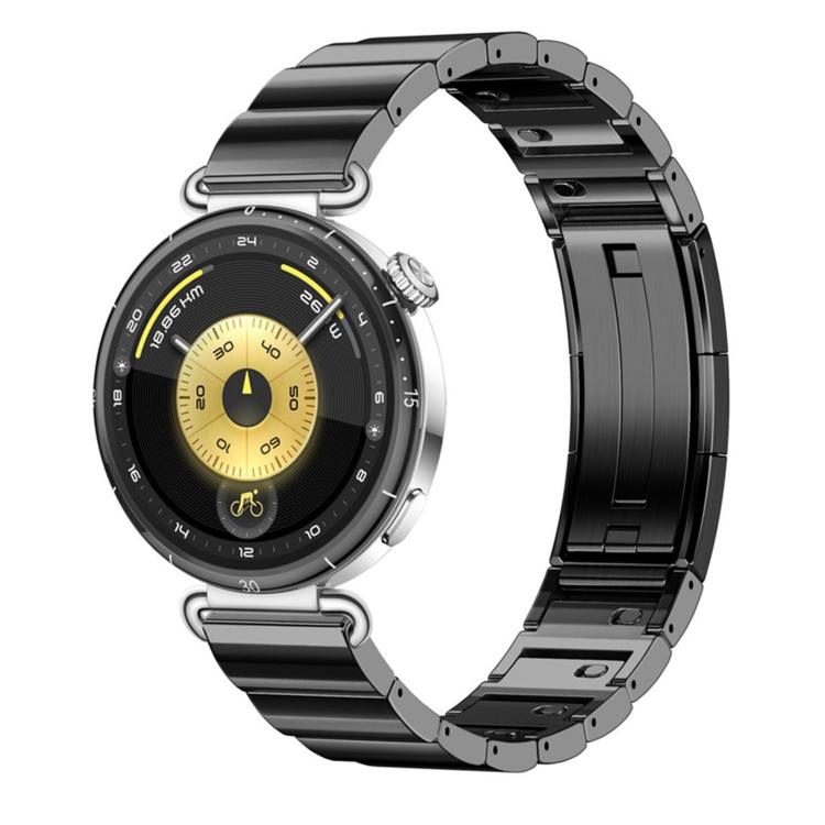 One Bead Dual Press Folding Buckle Quick Release Link Ceramic Look Watch Band, 18mm, 22mm