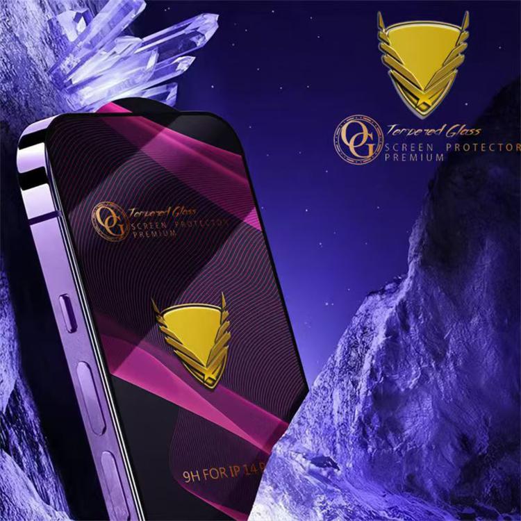 10pcs OG Purple Large-Arc Anti-Static High-Alumina Screen-Printed HD Tempered Glass Film, For Nothing Phone 4a Pro, For Nothing Phone 4a, For Nothing Phone 3a, For Nothing Phone 3a Pro