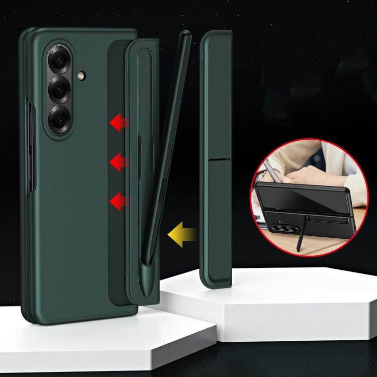 2-in-1 Hard PC Folding Phone Case with Holder Pen Slot, For Galaxy Z Fold8 Ultra 5G