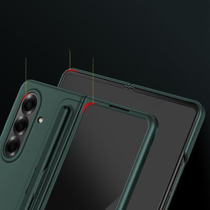 2-in-1 Hard PC Folding Phone Case with Holder Pen Slot, For Galaxy Z Fold8 Ultra 5G