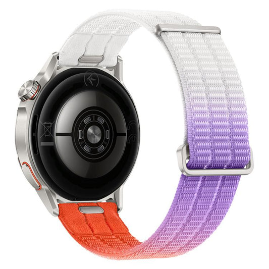 Quick Release Press Button Two Section Breathable Nylon Loop Watch Band, 18mm, 20mm, 22mm