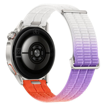 Quick Release Press Button Two Section Breathable Nylon Loop Watch Band, 18mm, 20mm, 22mm