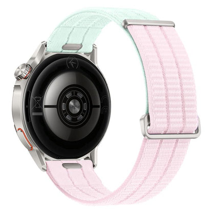 Quick Release Press Button Two Section Breathable Nylon Loop Watch Band, 18mm, 20mm, 22mm