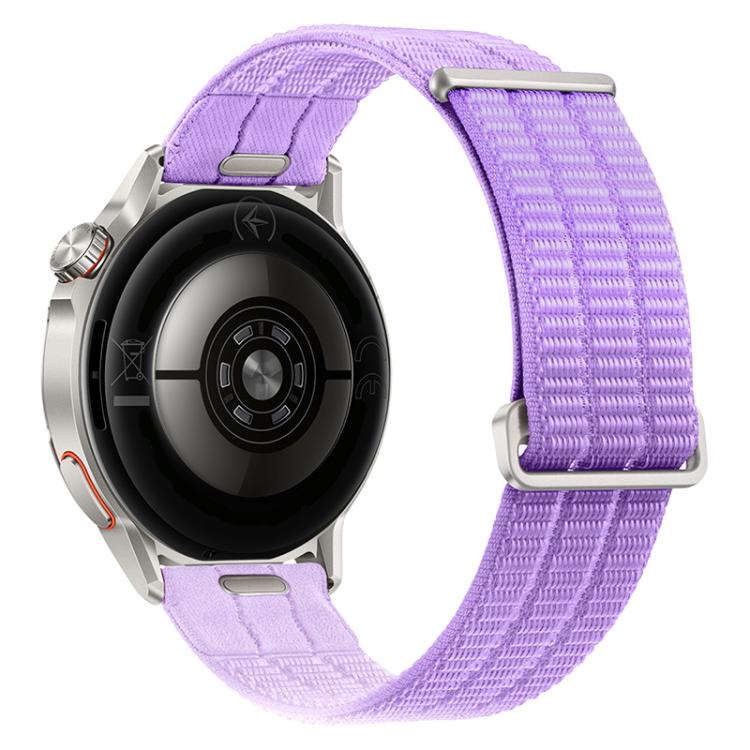 Quick Release Press Button Two Section Breathable Nylon Loop Watch Band, 18mm, 20mm, 22mm