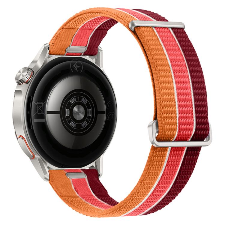 Quick Release Press Button Two Section Breathable Nylon Loop Watch Band, 18mm, 20mm, 22mm