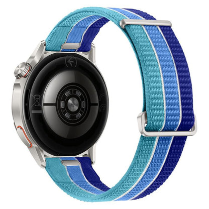 Quick Release Press Button Two Section Breathable Nylon Loop Watch Band, 18mm, 20mm, 22mm