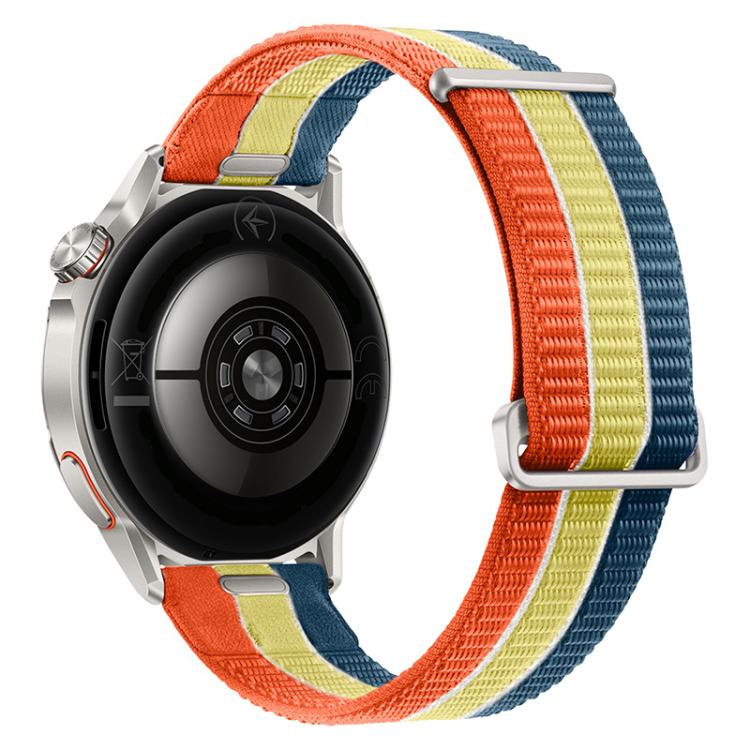 Quick Release Press Button Two Section Breathable Nylon Loop Watch Band, 18mm, 20mm, 22mm