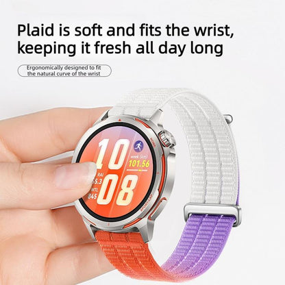 Quick Release Press Button Two Section Breathable Nylon Loop Watch Band, 18mm, 20mm, 22mm