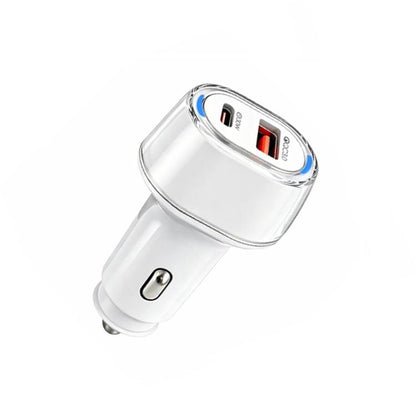 P78 55W PD3.0 / PPS + QC3.0 USB Macron Color Car Charger, without Cable
