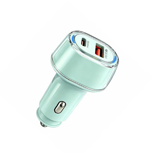 P78 55W PD3.0 / PPS + QC3.0 USB Macron Color Car Charger, without Cable