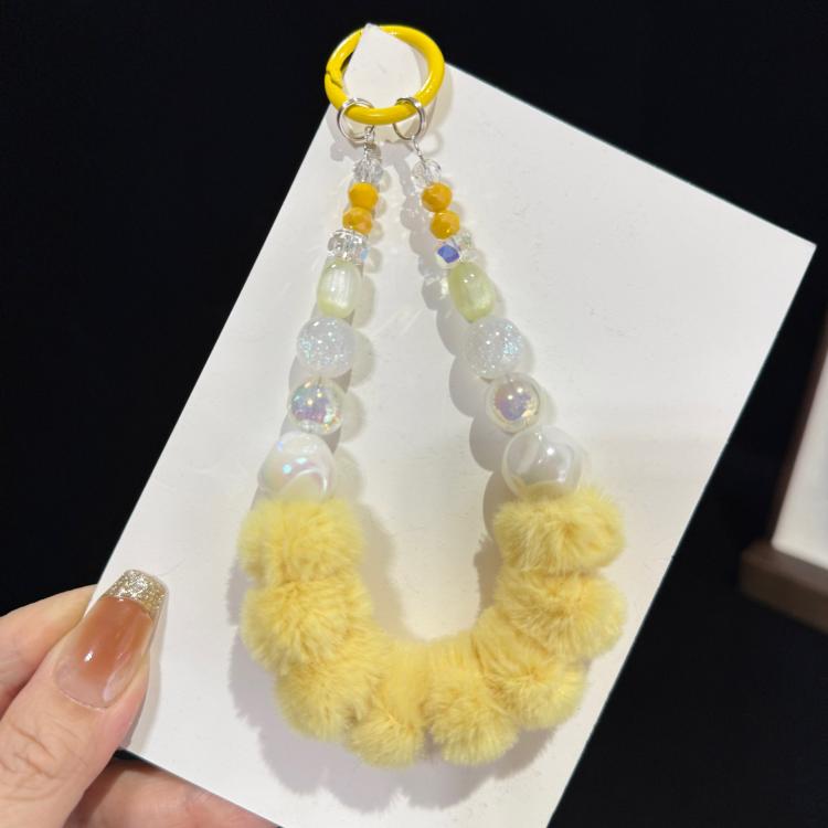 Plush Candy Crystal Beaded Chain, Blue, Purple, Red, Yellow, Pink