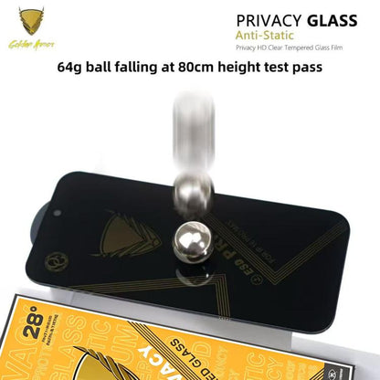 10pcs OG Golden Armor Anti-Static High-Aluminium Screen-Printed Privacy Tempered Glass Film, For Nothing Phone 4a Pro, For Nothing Phone 4a, For Nothing Phone 3a, For Nothing Phone 3a Pro