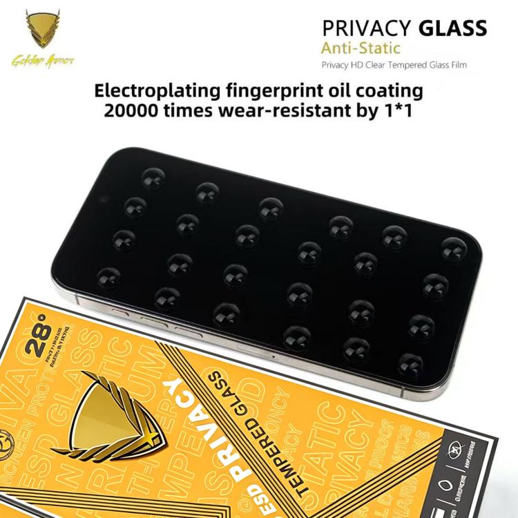 10pcs OG Golden Armor Anti-Static High-Aluminium Screen-Printed Privacy Tempered Glass Film, For Nothing Phone 4a Pro, For Nothing Phone 4a, For Nothing Phone 3a, For Nothing Phone 3a Pro