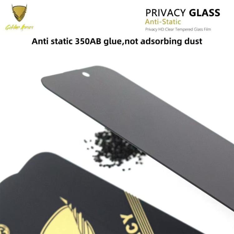 10pcs OG Golden Armor Anti-Static High-Aluminium Screen-Printed Privacy Tempered Glass Film, For Nothing Phone 4a Pro, For Nothing Phone 4a, For Nothing Phone 3a, For Nothing Phone 3a Pro