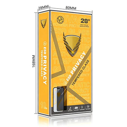 10pcs OG Golden Armor Anti-Static High-Aluminium Screen-Printed Privacy Tempered Glass Film, For Nothing Phone 4a Pro, For Nothing Phone 4a, For Nothing Phone 3a, For Nothing Phone 3a Pro