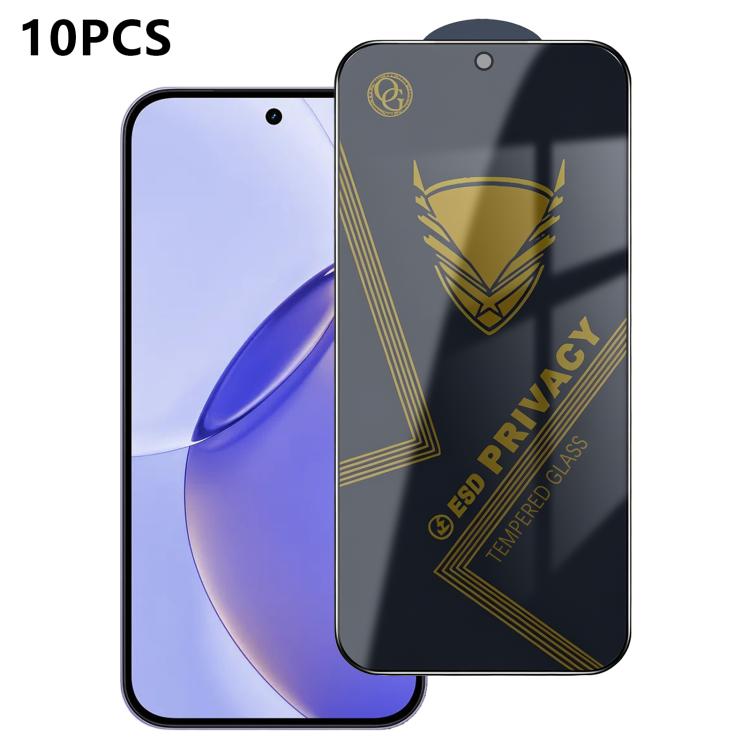 10pcs OG Golden Armor Anti-Static High-Aluminium Screen-Printed Privacy Tempered Glass Film, For Realme Note 80 4G, For Realme C83 5G, For Realme P4 Lite 4G, For Realme C85 4G, For Realme 16 5G, For Realme 16 Pro 5G, For Realme GT 8 Pro Global         ...