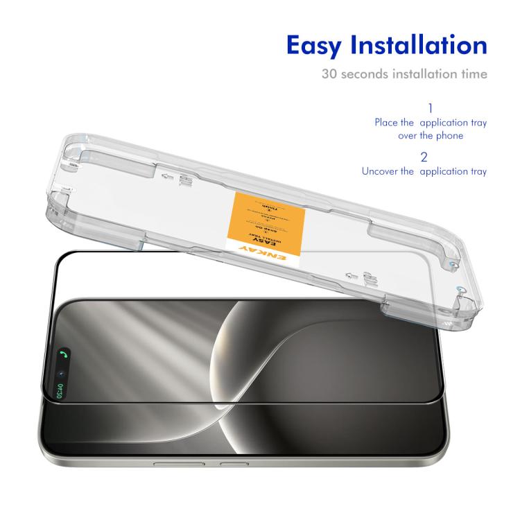 ENKAY Easy Install High Alumina Silicon Full Glass Film, For Tecno Camon 50 4G
