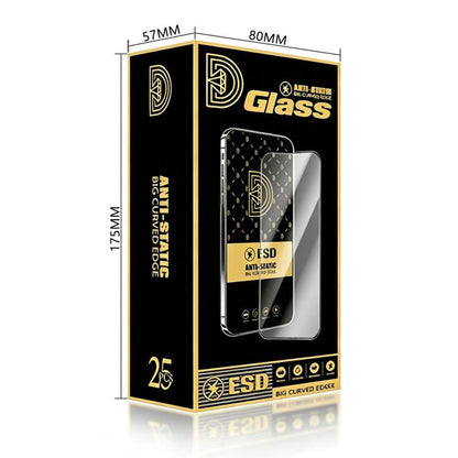 25pcs Royal Diamond Anti-Static Screen-Printed HD Tempered Glass Film, For Nothing Phone 4a Pro, For Nothing Phone 4a, For Nothing Phone 3a, For Nothing Phone 3a Pro