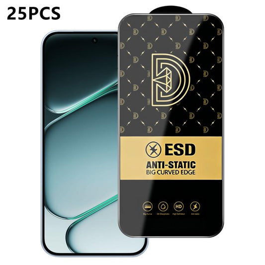 25pcs Royal Diamond Anti-Static Screen-Printed HD Tempered Glass Film, For OnePlus Nord CE6 Lite, For OnePlus Nord CE6, For OnePlus Ace 6 Ultra, For OnePlus Nord 6, For OnePlus Turbo 6V, For OnePlus Turbo 6, For OnePlus Ace 6T, For OnePlus 15R         ...