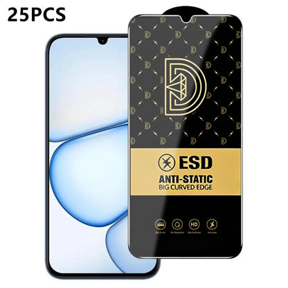 25pcs Royal Diamond Anti-Static Screen-Printed HD Tempered Glass Film, For Realme C100i 4G, For Realme C100x 4G, For Realme C100 5G, For Realme Narzo 100 Lite 5G, For Realme P4 Lite 5G, For Realme Note 80 4G, For Realme C83 5G, For Realme P4 Lite 4G   ...
