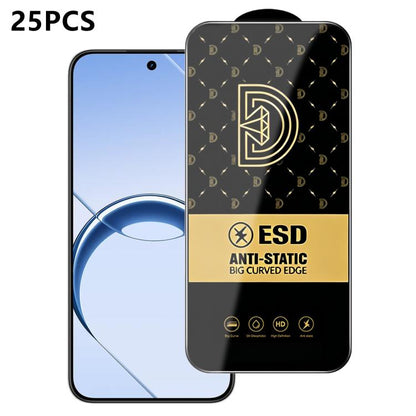 25pcs Royal Diamond Anti-Static Screen-Printed HD Tempered Glass Film, For Realme C100i 4G, For Realme C100x 4G, For Realme C100 5G, For Realme Narzo 100 Lite 5G, For Realme P4 Lite 5G, For Realme Note 80 4G, For Realme C83 5G, For Realme P4 Lite 4G   ...