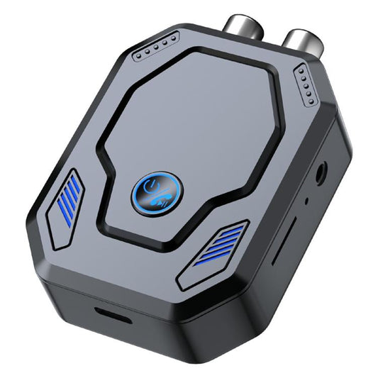 W25 AUX + RCA Dual Port & TF Card Slot Bluetooth 5.4 Audio Transceiver Car Audio Adapter