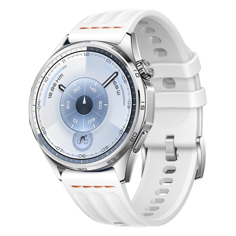 One Line Triple Loop Design Solid Color Silicone Watch Band, 22mm, 18mm