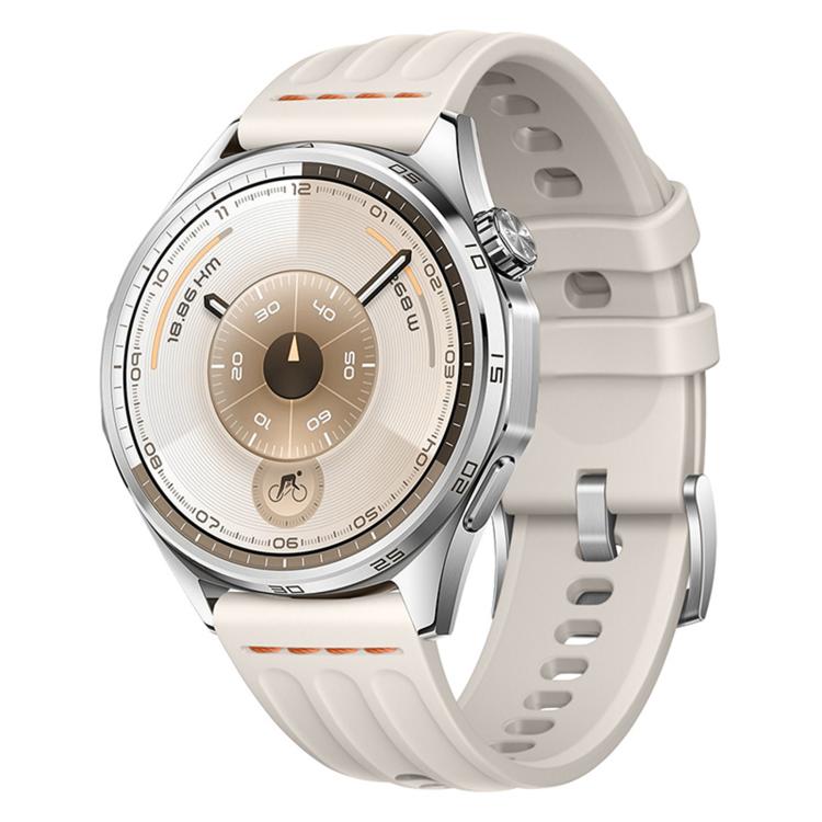 One Line Triple Loop Design Solid Color Silicone Watch Band, 22mm, 18mm