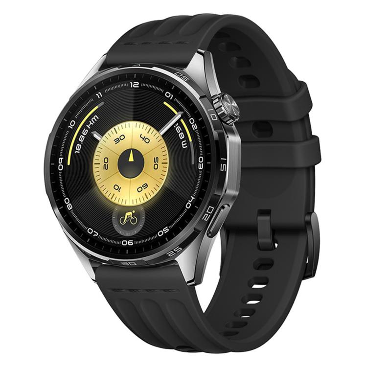 One Line Triple Loop Design Solid Color Silicone Watch Band, 22mm, 18mm