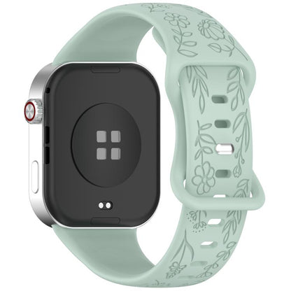 Sunflower Pattern Butterfly Buckle Silicone Watch Band, For Xiaomi Band  10 Pro / Redmi Watch 6 / 5