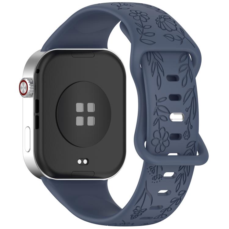 Sunflower Pattern Butterfly Buckle Silicone Watch Band, For Xiaomi Band  10 Pro / Redmi Watch 6 / 5
